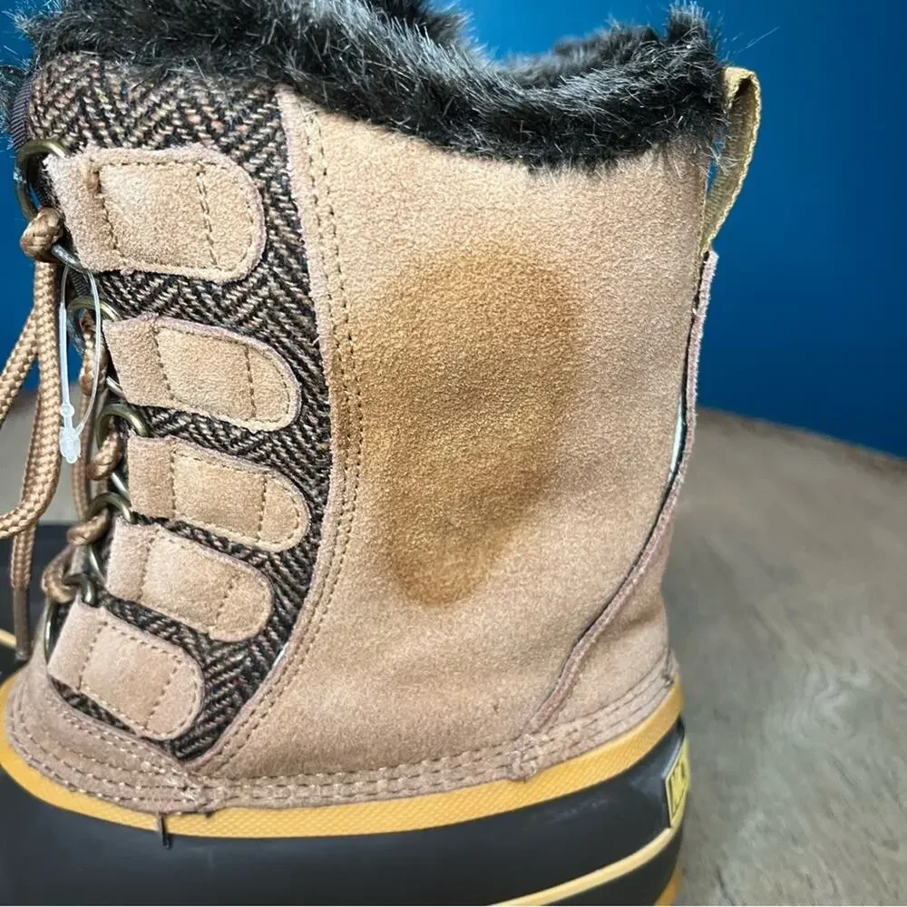 Arctic Plunge Rhonda Faux Fur Lined Suede Duck Boots Winter Waterproof Women’s 8